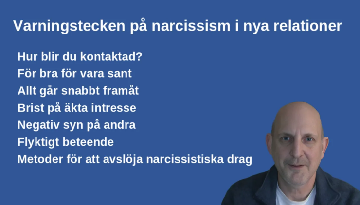 Varningstecken narcissism i nya relationer