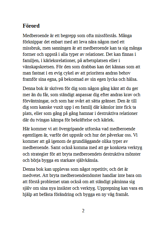 Medberoende A5 Förord Medberoende A5 Förord