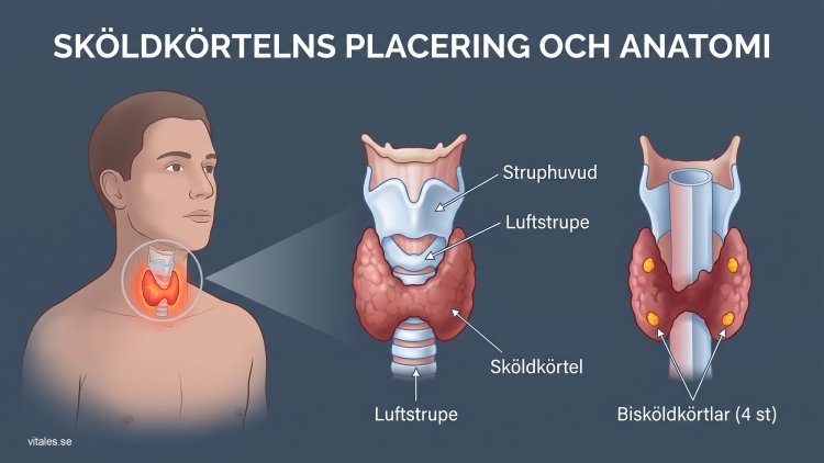 Sköldkörtelns placering och anatomi - Vitales.se